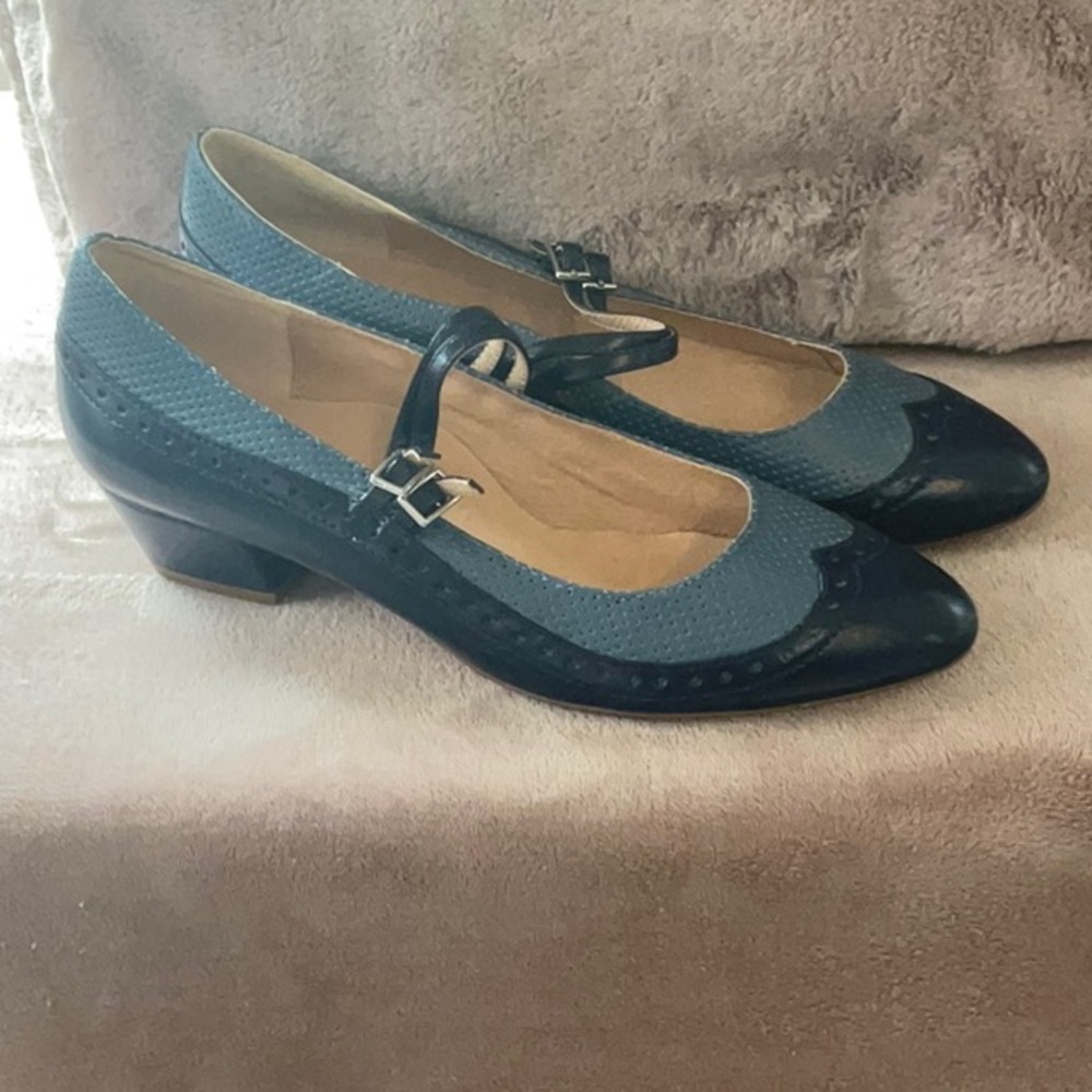 Women's Chelsie Crew Denise Oxford Blue Pump Heels size 41